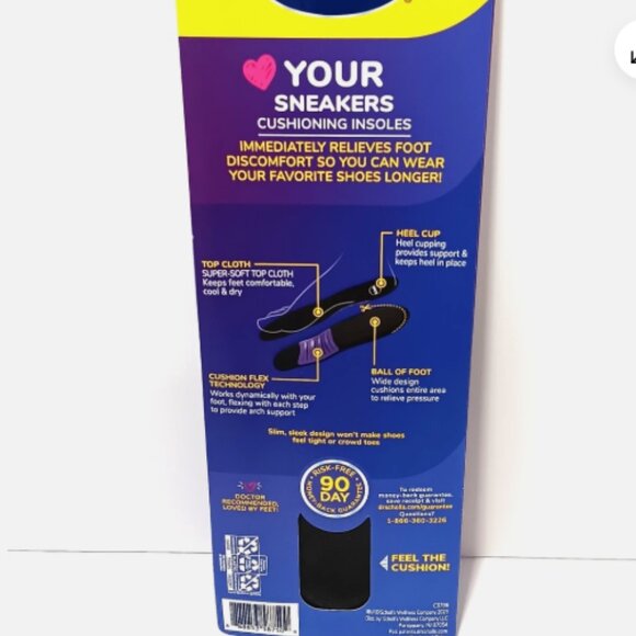 Dr. Scholl's‎ Love Your Sneakers Insoles – Women's 6–10, All-Day Comfort NIB #2 - Picture 4 of 4